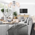 Потолочный светильник Escada 1105/5PL E27*40W Chrome SPIREA