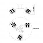 Потолочный светильник Escada 1106/3PL E27*40W Chrome ARONIA