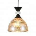 Подвесной светильник Escada 1112/1S E14*40W Black/Amber