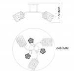 Потолочный светильник Escada 1113/3PL E27*40W Chrome WEIGELA