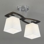 Потолочный светильник Escada 1116/2PL E27*60W Chrome/Black/White PERSEUS