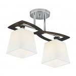 Потолочный светильник Escada 1116/2PL E27*60W Chrome/Black/White PERSEUS