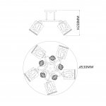 Потолочный светильник Escada 1118/5PL E27*40W Gold NEULIA