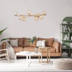 Подвесной светильник Escada 1119/8S E14*40W Gold BALANCE