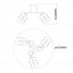 Потолочный светильник Escada 1120/3PL E27*40W Chrome CALLUNA