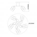 Потолочный светильник Escada 1120/5PL E27*40W Chrome CALLUNA