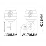 Настенный светильник Escada 1121/1A E27*40W Gold ANEMONE