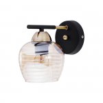 Настенный светильник Escada 1123/1A E27*40W Antique brass/Black NATE