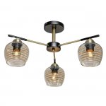 Потолочный светильник Escada 1123/3P E27*40W Antique brass/Black