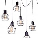 Подвесной светильник Escada 1129/8S E27*60W Black BOSTON