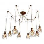 Подвесной светильник Escada 1129/8S E27*60W Bronze BOSTON