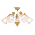 Светильник на штанге Escada 1131/5P E14*40W White/Wood