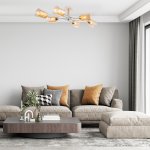 Светильник на штанге Escada 1131/6P E27*60W White/Gold VERTIGO