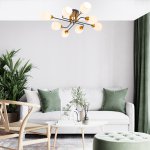 Светильник на штанге Escada 1132/8P E27*60W Black HOPE