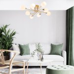 Светильник на штанге Escada 1132/8P E27*60W Gold HOPE