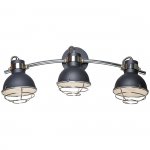 Настенный светильник Escada 1135/3A E14*40W Black/Chrome RETRO