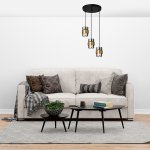Подвесной светильник Escada 1139/3S E14*40W Black/Gold
