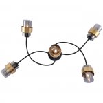 Потолочный светильник Escada 1139/5P E14*40W Black/Gold