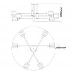 Светильник на штанге Escada 1140/6P E14*40W Silver/Chrome REFLEX