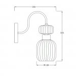 Настенный светильник Escada 1141/1A E14*60W Chrome/Clear GLOSS