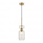 Подвесной светильник Escada 1141/1S E14*60W Antigue copper/Beige GLOSS