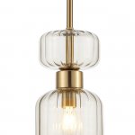 Подвесной светильник Escada 1141/1S E14*60W Antigue copper/Beige GLOSS