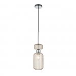 Подвесной светильник Escada 1141/1S E14*60W Chrome/Beige GLOSS