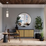 Подвесной светильник Escada 1141/1S E14*60W Chrome/Beige GLOSS