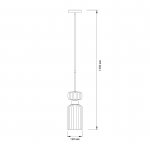 Подвесной светильник Escada 1141/1S E14*60W Chrome/Clear GLOSS