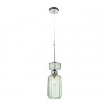 Подвесной светильник Escada 1141/1S E14*60W Chrome/Green GLOSS