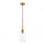 Подвесной светильник Escada 1141/1S E14*60W Antigue copper/Clear GLOSS