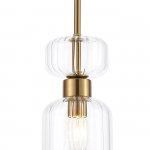 Подвесной светильник Escada 1141/1S E14*60W Antigue copper/Clear GLOSS