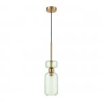 Подвесной светильник Escada 1141/1S E14*60W Antigue copper/Green GLOSS