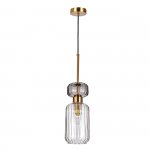 Подвесной светильник Escada 1141/1S E14*60W Antique copper/Smoke/Clear
