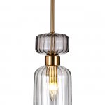 Подвесной светильник Escada 1141/1S E14*60W Antique copper/Smoke/Clear