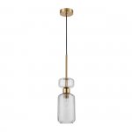 Подвесной светильник Escada 1141/1S E14*60W Antigue copper/Smoke GLOSS