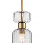 Подвесной светильник Escada 1141/1S E14*60W Antigue copper/Smoke GLOSS