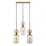 Подвесной светильник Escada 1141/3S E14*60W Beige/Clear/Amber