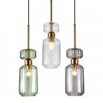 Подвесной светильник Escada 1141/3S E14*60W Clear/Green/Smoke
