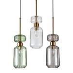 Подвесной светильник Escada 1141/3S E14*60W Clear/Green/Smoke