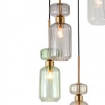 Подвесной светильник Escada 1141/5S E14*60W Clear/Beige/Green/Smoke/Amber