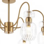 Светильник на штанге Escada 1141/6PL E14*60W Antigue copper/Clear GLOSS