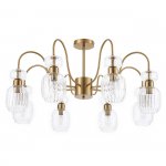 Светильник на штанге Escada 1141/8PL E14*60W Antigue copper/Clear GLOSS