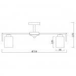 Светильник на штанге Escada 1142/7P E27*60W Gold STYLE