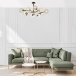 Светильник на штанге Escada 1146/10P E27*40W Black/Brass MIRACLE