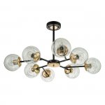 Светильник на штанге Escada 1146/8P E27*40W Black/Brass MIRACLE