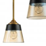 Светильник на штанге Escada 1147/6P E27*40W Black/Brass COBRA