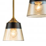 Светильник на штанге Escada 1147/6P E27*40W Black/Brass COBRA