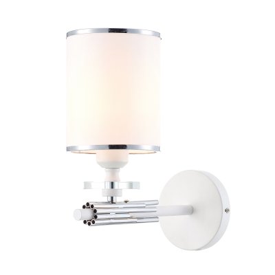 Настенный светильник Escada 1157/1A E27*60W Matt white/Chrome EFFECT Настенный светильник Escada 1157/1A E27*60W Matt white/Chrome EFFECT