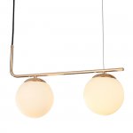 Подвесной светильник Escada 1163/2S E27*5W Black/Gold BOLTON